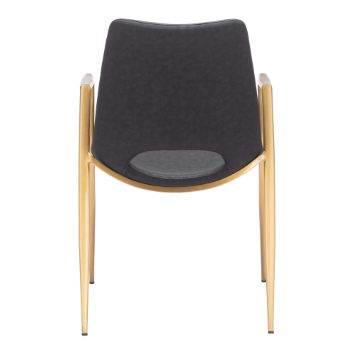 Desi Dining Chair Black & Gold