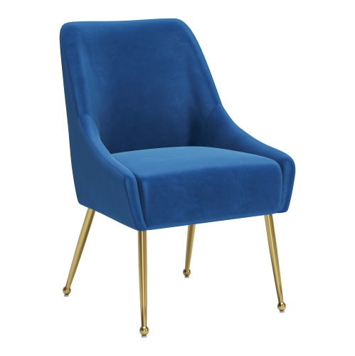 RUG BRANCH  Maxine Dining Chair & Gold In Navy Blue