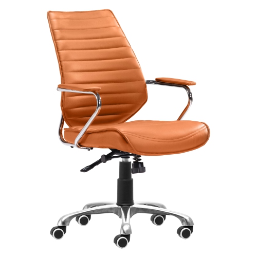 RUG BRANCH  Enterprise Low Back Office Chair In Orange