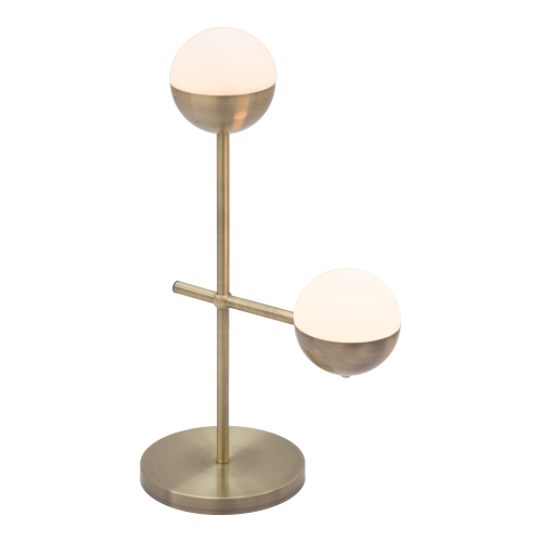 RUG BRANCH  Waterloo Table Lamp & Bronze In White
