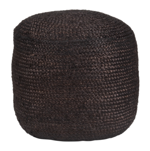 RUG BRANCH  Lillian Ottoman In Black