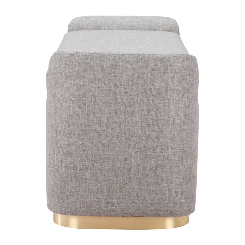 Banc de rangement Dobo gris