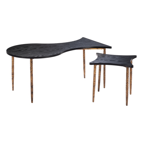 Norden Coffee Table Set Black & Bronze