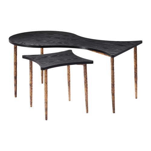 Norden Coffee Table Set Black & Bronze