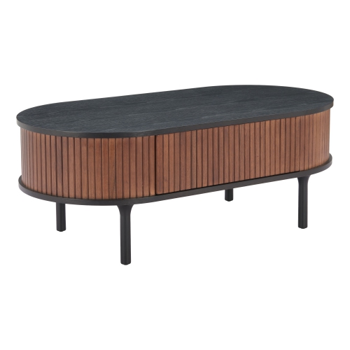 RUG BRANCH  Koriana Coffee Table & Walnut In Black