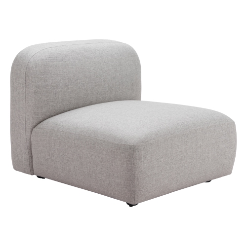 Fauteuil de milieu Biak, gris