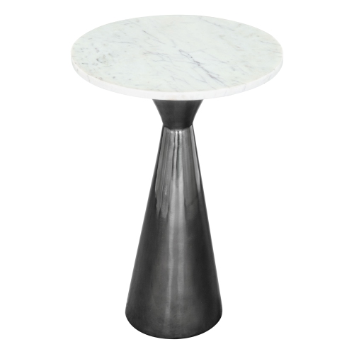 Tim Side Table White & Black