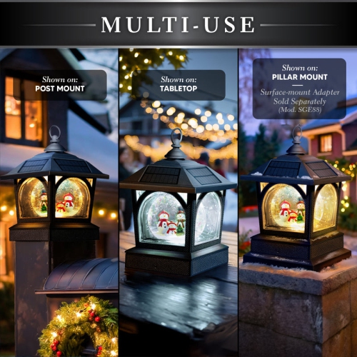 Classy Caps Solar Holiday Globe Lantern