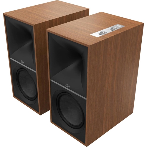 Open Box - Klipsch The Nines 240-Watt Bookshelf Speaker - Pair - Walnut