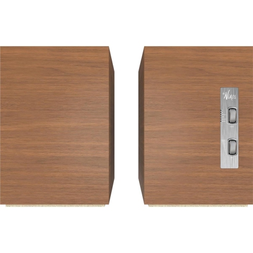 Open Box - Klipsch The Nines 240-Watt Bookshelf Speaker - Pair - Walnut