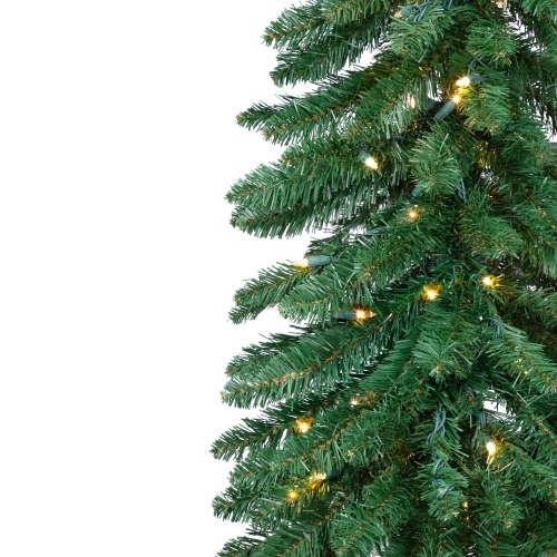 Pre-Lit Pencil Alpine Artificial Christmas Tree - 6' - Clear Lights