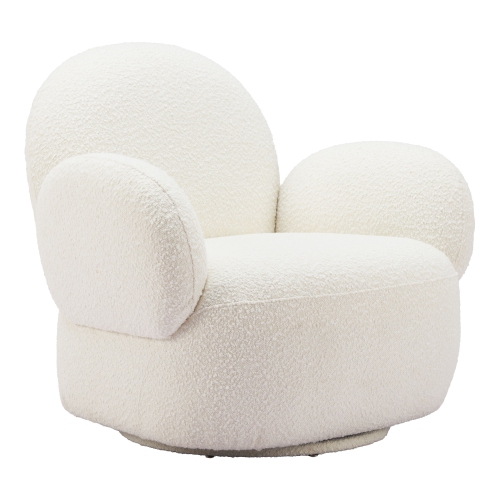 RUG BRANCH  Pilka Swivel Chair In White