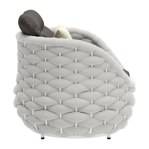 Fauteuil d'appoint Reef de corail, gris