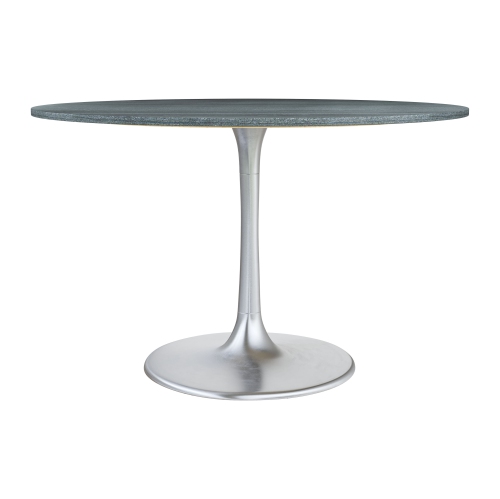 Metropolis Dining Table Gray & Silver