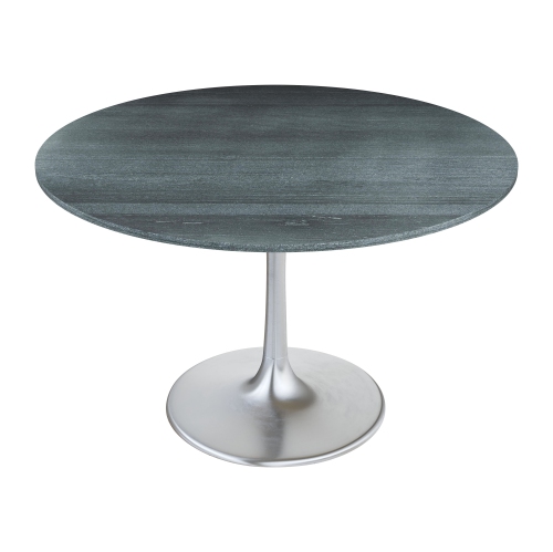 Metropolis Dining Table Gray & Silver