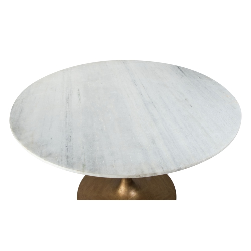Ithaca Dining Table White & Gold