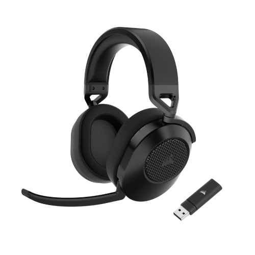 Corsair HS65 Wireless Multiplatform Gaming Headset with Bluetooth - Dolby Audio 7.1 - Omni-Directional Microphone - iC..