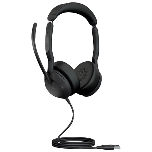 Jabra Evolve2 50 On-Ear Noise Cancelling Bluetooth Headphones - Black