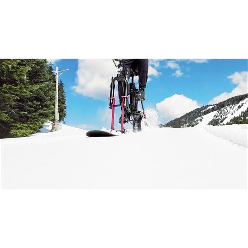 Envo Flex Foldable Electric Snow Bike (1500W Motor / Up to 15km Battery Range / 20km/h Top Speed) - Black