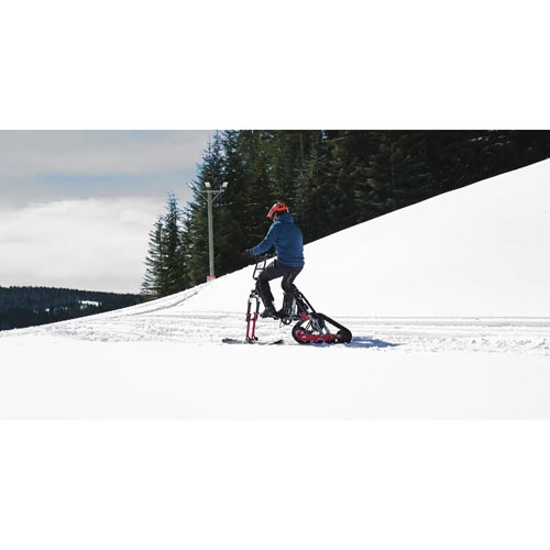 Envo Flex Foldable Electric Snow Bike (1500W Motor / Up to 15km Battery Range / 20km/h Top Speed) - Black