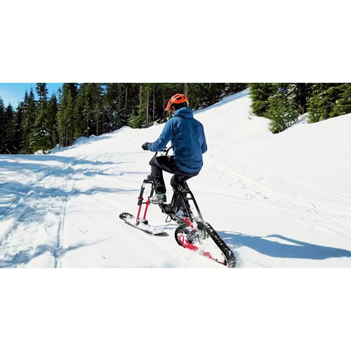 Envo Flex Foldable Electric Snow Bike (1500W Motor / Up to 15km Battery Range / 20km/h Top Speed) - Black