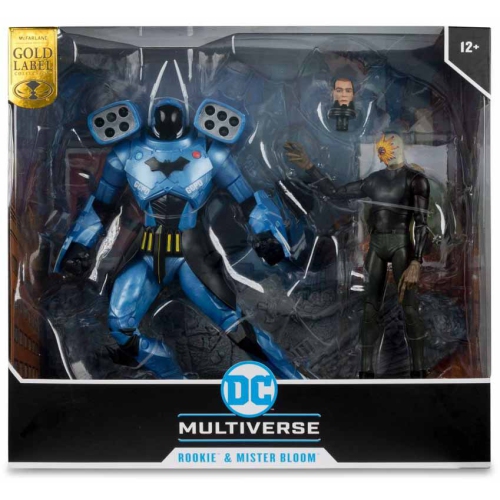 DC  Multiverse 7 Inch Action Figure 2-Pack Exclusive - Rookie Batman End Game & Mr. Bloom Label In Gold
