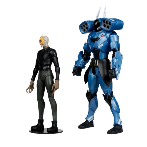 DC Multiverse 7 Inch Action Figure 2-Pack Exclusive - Rookie Batman End Game & Mr. Bloom Gold Label