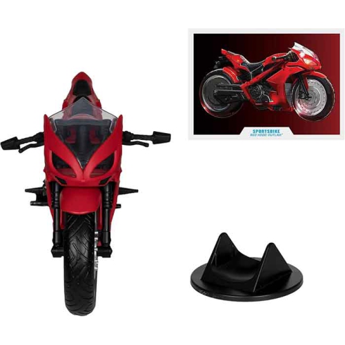 DC Multiverse Red Hood Outlaw 7 Inch Scale Action Figure - Red Hood's Sportsbike