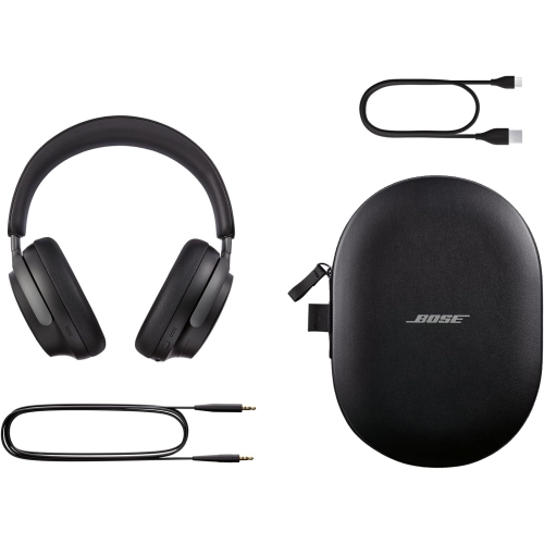 Casque d'écoute sans fil à suppression du bruit QuietComfort Ultra de Bose avec audio spatial, casque d'écoute avec micro, autonomie maximale de 24
