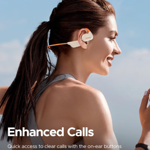 truefree F2 Open-Ear Headphones, Air Conduction Bluetooth 5.3 Wireless Headset for Sports, Four Microphones Clear Calls, 15 Hours of Playtime, 16.2mm