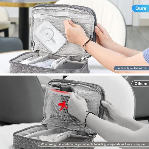 Wireless Charger for iPhone 16-3 in 1 Charging Station for Apple Devices, Travel Magnetic Charger pad for iPhone 15 14 13 12 pro max & AirPods