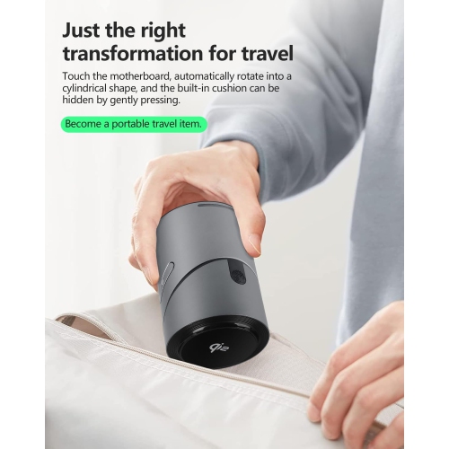 3 in 1 Auto Rotation Wireless Charging Station for Apple Devices, Mag-Safe Wireless Charging Stand, Qi2 15W Wireless Charging Station