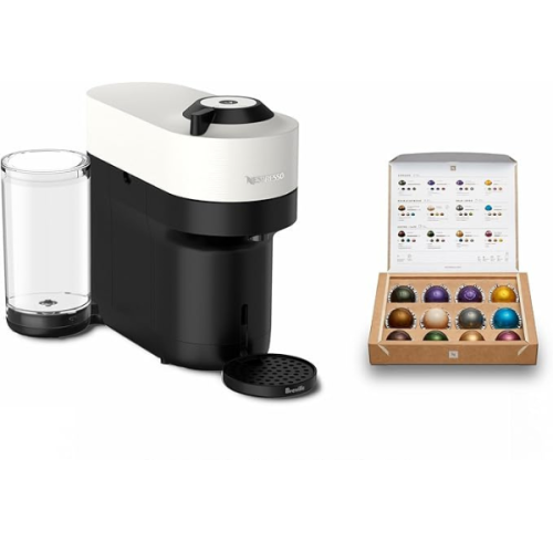 Nespresso Vertuo Pop+ Coffee and Espresso Machine by Breville - Coconut White
