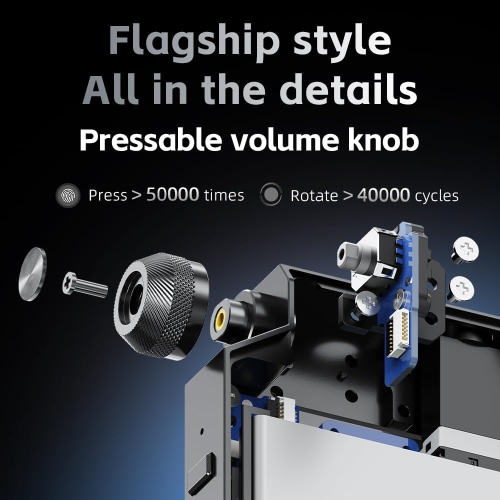 Convertisseur numérique-analogique Bluetooth portatif et amplificateur pour écouteurs BTR17 de FiiO – Bleu