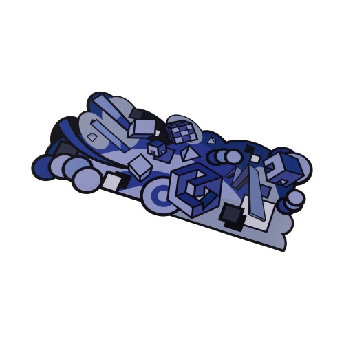 ONEofZERO Large Premium Desk Pad for Home, Office and Gaming, Anti-Slip Rubber Bottom Boundless and Sound Dampening, 36cm x 75cm (W), Retrograde Dark