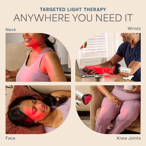 Lampe de thérapie infrarouge et lumière rouge InfraGlow - 18 lampe à pince LED pour thérapie à la lumière rouge à la maison, soulagement de la
