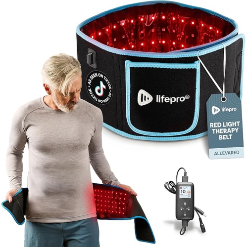 Lifepro Red Light Therapy Belt - Near Infrared Light Therapy & Red Light Therapy for Body, Relaxing Muscle, Inflammation, Improve Circulation - Infra