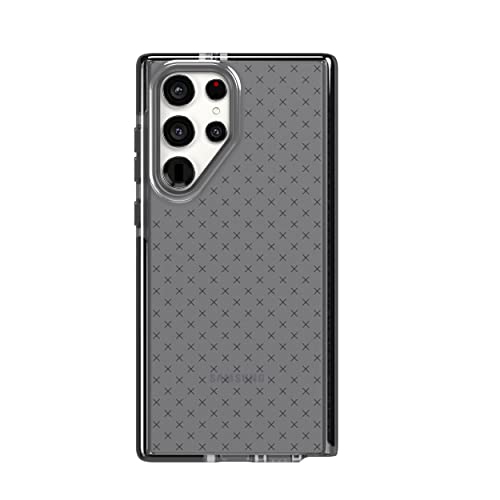 Tech21 Evo Check Protective Phone Case for Samsung Galaxy S22 Ultra – Smokey Black