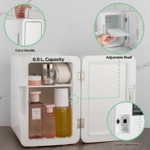 Réfrigérateur à 6,5 mini-miroir lumineux FR690 de Memorex