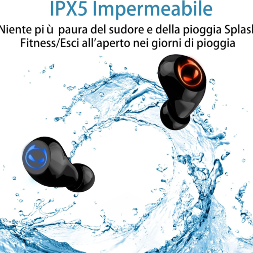 Kids Wireless Earbuds, Noise Reduction Earbuds for Kids Bluetooth 5.0 Waterproof in-Ear Headphones with Mic and Charging Case, Deep Bass Touch