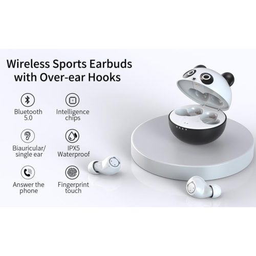 Kids Wireless Earbuds, Noise Reduction Earbuds for Kids Bluetooth 5.0 Waterproof in-Ear Headphones with Mic and Charging Case, Deep Bass Touch