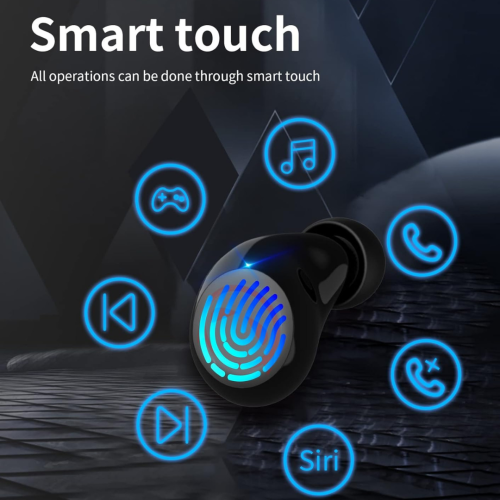 Kids Wireless Earbuds, Noise Reduction Earbuds for Kids Bluetooth 5.0 Waterproof in-Ear Headphones with Mic and Charging Case, Deep Bass Touch