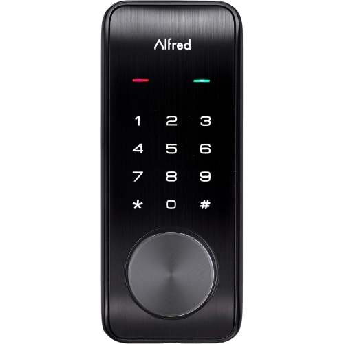 Alfred DB2-B Smart Door Lock Deadbolt Touchscreen Keypad, Pin Code + Key Entry + Bluetooth, Up to 20 Pin Codes