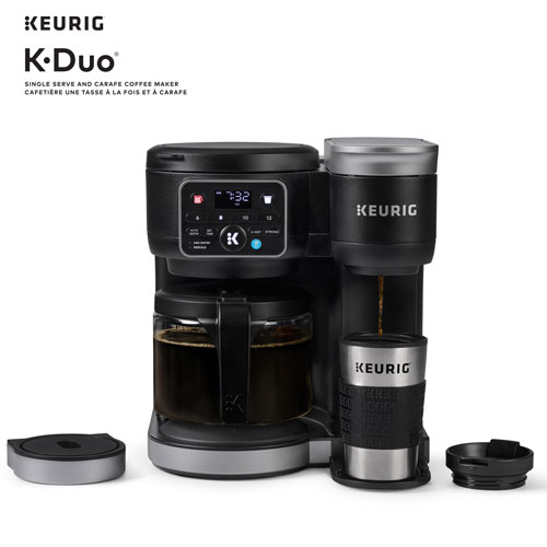Cafetière pour une tasse ou une carafe K-Duo de Keurig - Noir