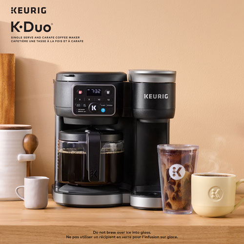 Cafetière pour une tasse ou une carafe K-Duo de Keurig - Noir