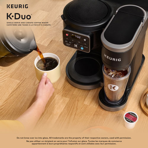 Cafetière pour une tasse ou une carafe K-Duo de Keurig - Noir