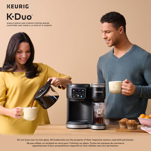 Cafetière pour une tasse ou une carafe K-Duo de Keurig - Noir