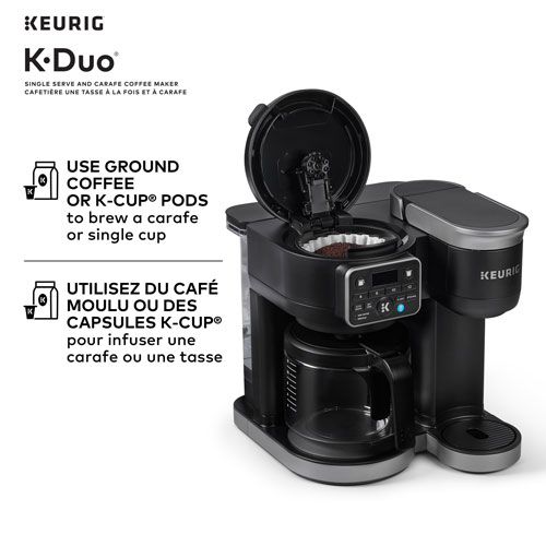 Cafetière pour une tasse ou une carafe K-Duo de Keurig - Noir