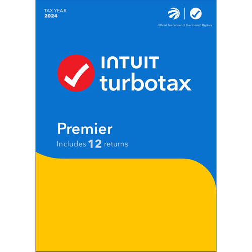 TurboTax Premier 2024 - 3 User - 12 Returns - English - Digital Download