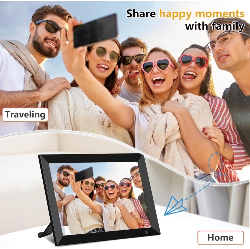 32GB Wi-Fi Digital Photo Frame,10.1 Inch Digital Picture Frame, HD IPS LCD Touchscreen, Motion Sensor, Auto-Rotate, Quick and Easy Share Photos or